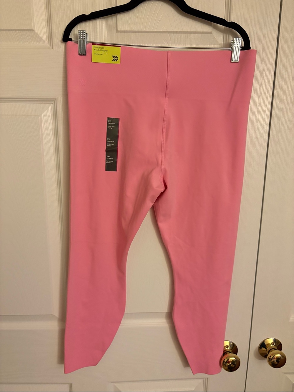 Women’s All In Motion Pink Super Flex Stretch Leggings New (XXL)